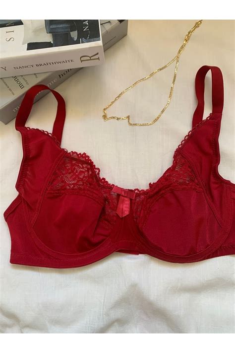 ROZENİN LINGERIE Büyük Beden Desteksiz Kapsız Balenli Dantel Detaylı