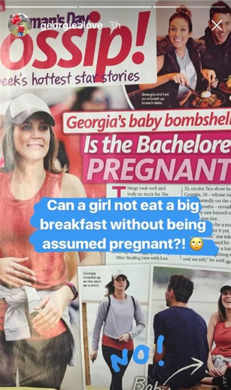 Georgia Love SLAMS magazine for suggesting she is pregnant | Daily Mail