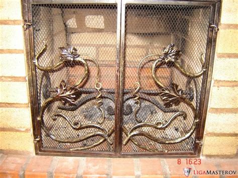 Решетка для камина (60 фото): кованые каминные решетки, изготовление ...