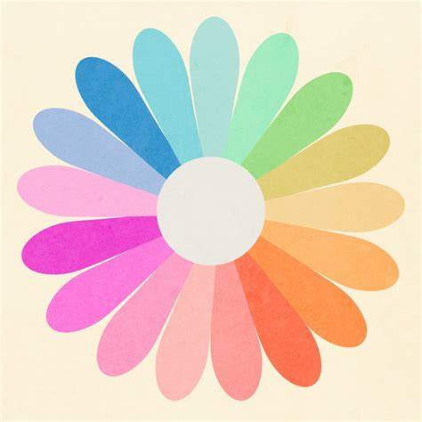 Rainbow Daisy Retro Wallpaper - Shop Now at Happywall