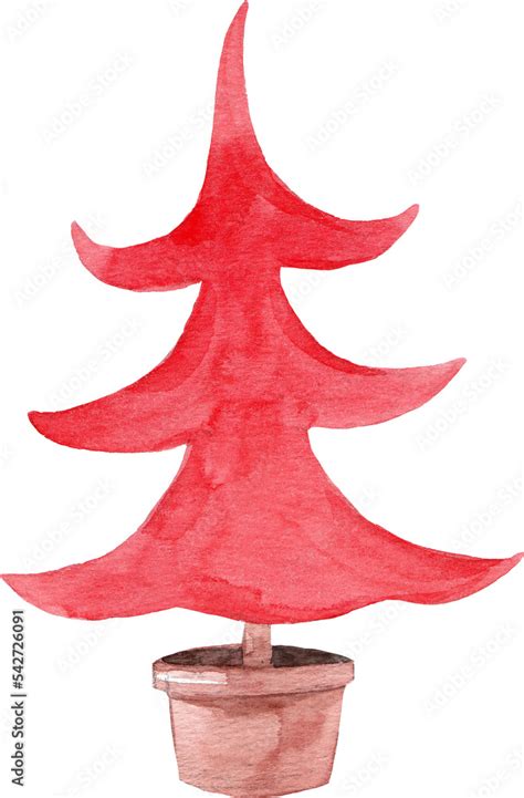 Beautiful png clip art illustration with cute Christmas fir tree toy ...