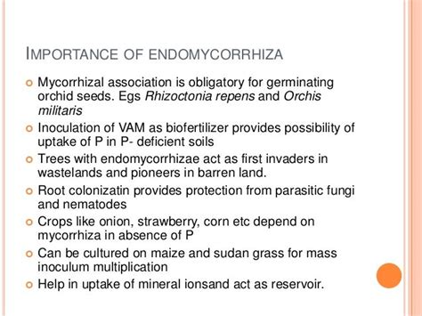 Ecto and endomycorrhizae and their significance