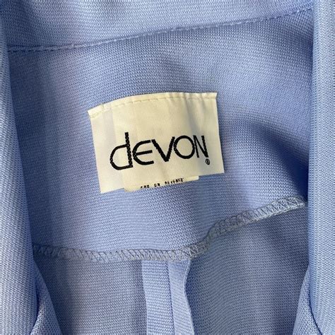 Vintage Devon Blue Polyester Blazer Shoulder Pads Sz … - Gem