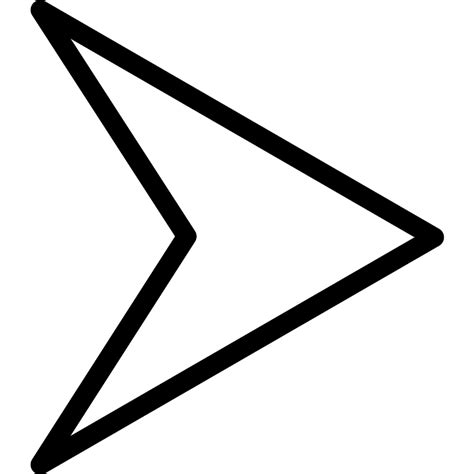 Right Arrow Outline Vector SVG Icon - SVG Repo