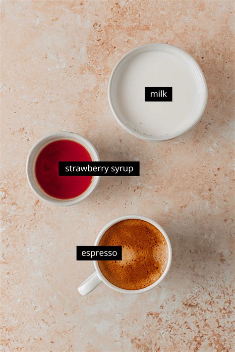 Iced Strawberry Latte (Strawberry Coffee) - Whisked Away Kitchen