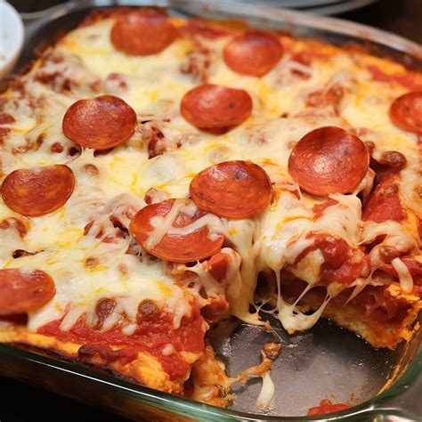 Pepperoni pizza casserole – Artofit