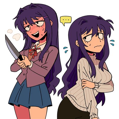 yuri (doki doki literature club) drawn by marreeps | Danbooru