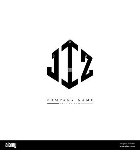 jiz letter logo design  polygon shape jiz polygon  cube shape