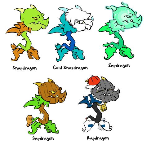 If Snapdragon had variants! (OC) : r/PvZGardenWarfare