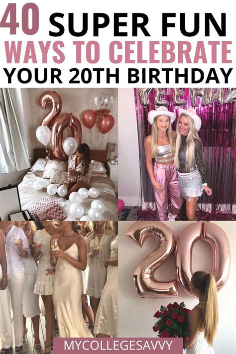 40 Super Fun 20th Birthday Ideas For An Unforgettable Day | 20th ...