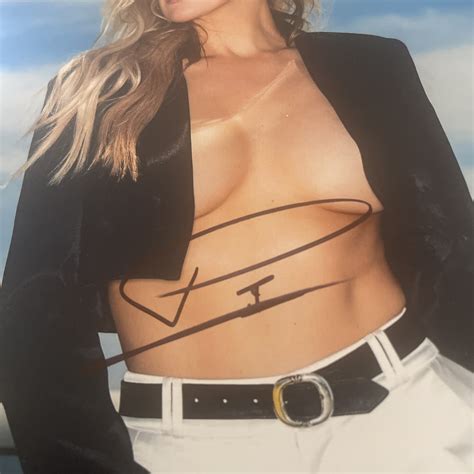 paige spiranac golfer model maxim sexy signed autograph  matte