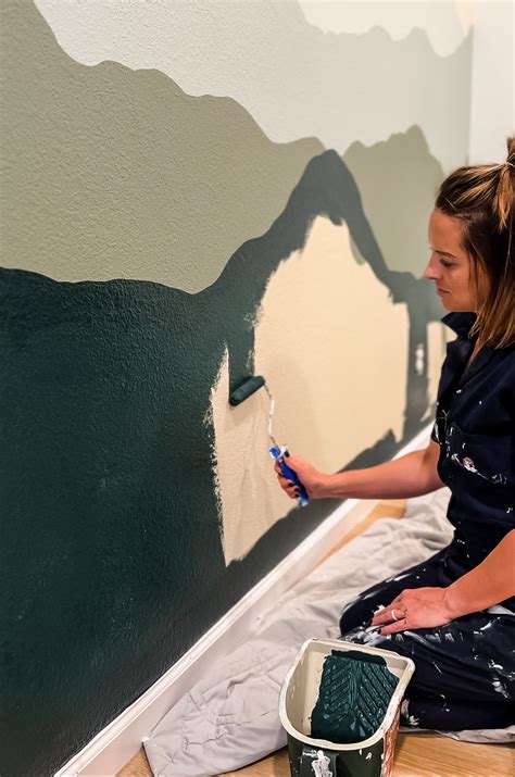 Easy diy mountain mural step by step guide – Artofit