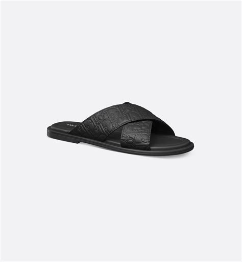 Dior Alias Sandal Black Dior Gravity leather | DIOR