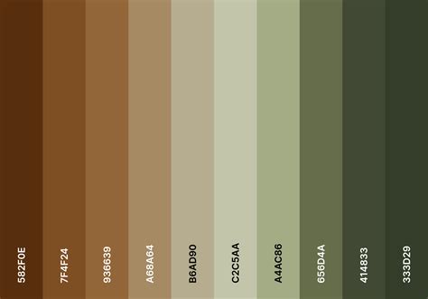 Earth Tone Colour Palette