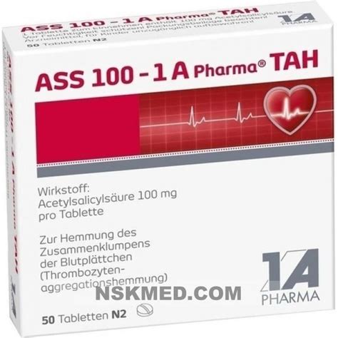 АСС 100 таблетки 100 мг ацетилсалициловой кислоты (ASS 100 1A Pharma ...