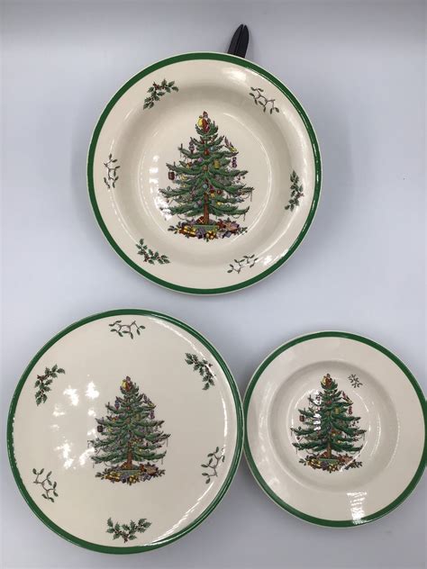 spode christmas tree dishes 2