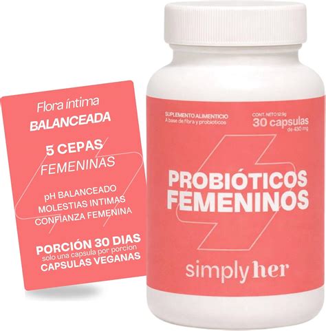 Probióticos Para Flora Íntima Qual O Melhor - SIMPLY HER Probioticos Mujer | Flora Intima & pH Balanceado | 30 días ...
