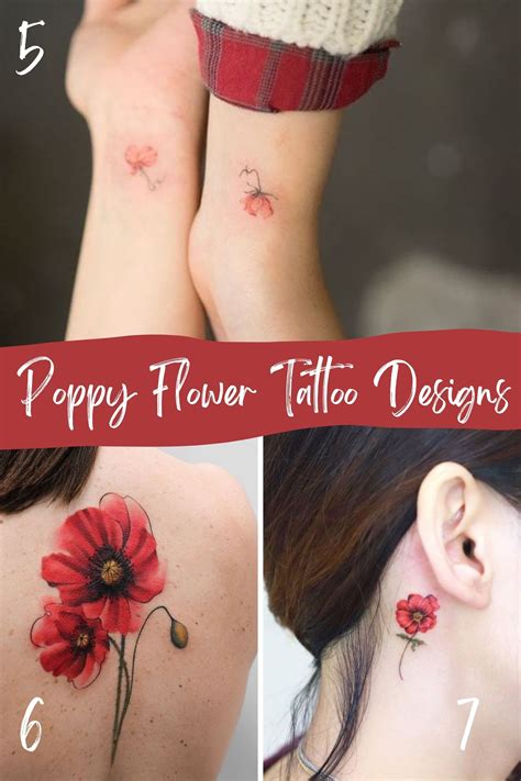 25 Pretty Poppy Tattoo Designs + Ideas - Tattoo Glee