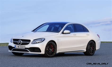 510HP, 3.9s 2015 Mercedes-AMG C63 S Makes Paris Debut With Red-Lipped ...
