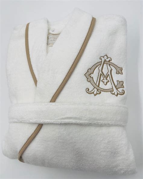 personalized gifts   turkish plush robe  piping monogrammed