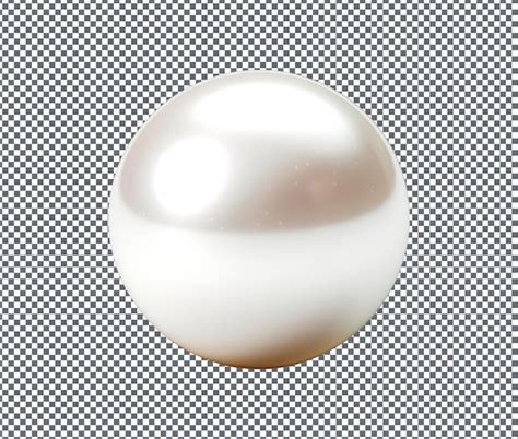 premium psd magnificent pearl isolated  transparent background