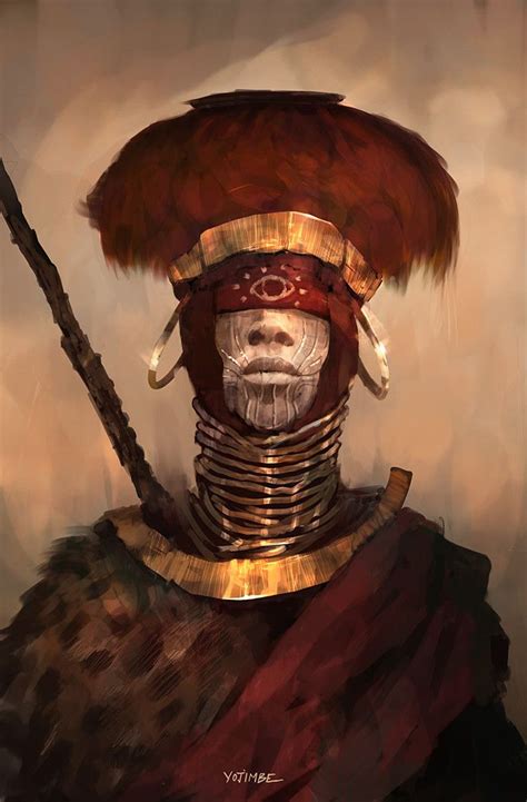 ArtStation - Tribal Shaman, Ben Boré | Afrofuturism art, Afrofuturism, Character art