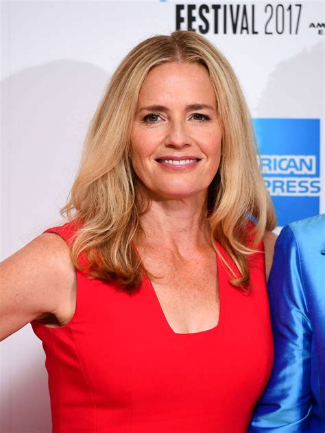 Download Elisabeth Shue Wearing A Red Dress Smiling During London Film