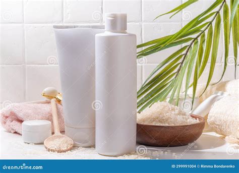 Rice Shampoo and Conditioner, Organic Rice Water Hair Care Stock Photo ...