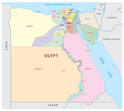 Detailed Map Of Egypt In English