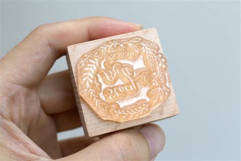 Custom Ink Rubber Stamp Business Logo Stamps Custom Wedding | Etsy