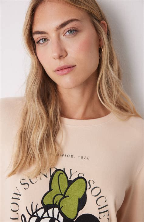 Pijama Largo Minnie Manga Larga Rosado Women'Secret | Women Secret