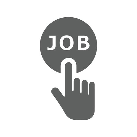 Click, hand, job icon. 17113217 Vector Art at Vecteezy