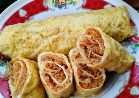 resep telur gulung isi mie hun anti gagal kreasi masakan