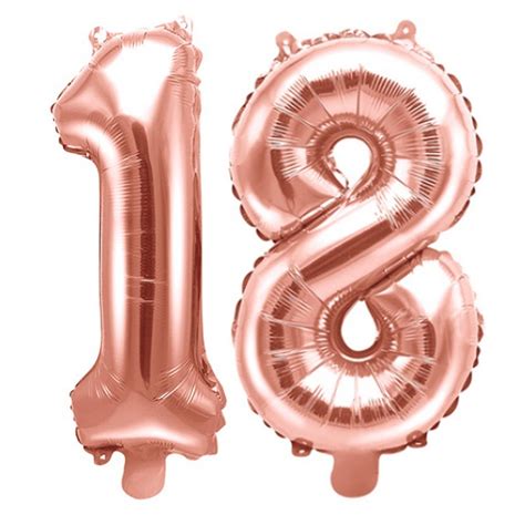 BALONY na 18 foliowe ROSEGOLD 100cm GIGA - 1001dekoracji