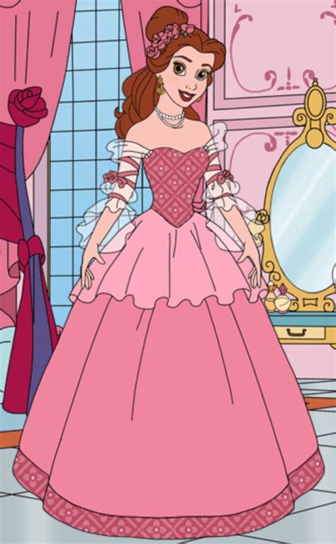 Belles Pink Dress by Glittertiara on DeviantArt