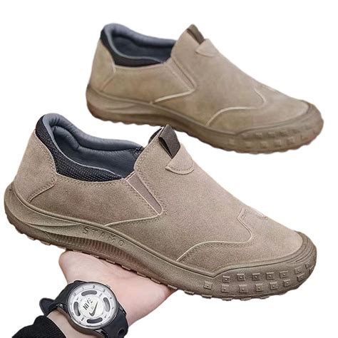 mens casual shoes suede slip  sneakers men fashion business office
