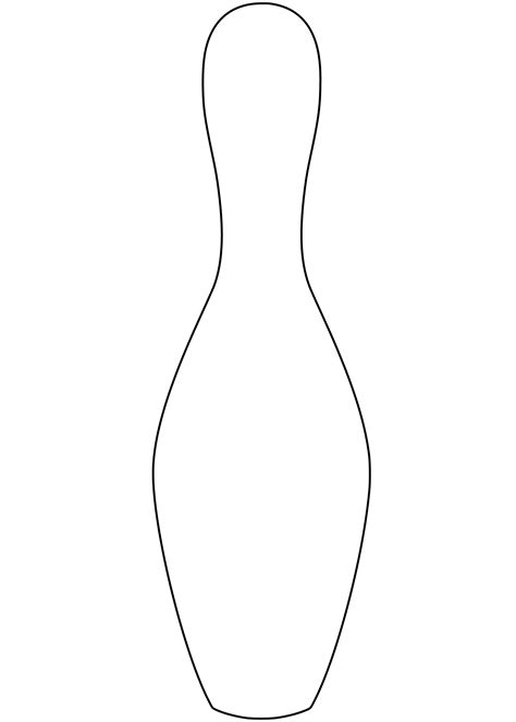 Shape of Bowling Pin | Free Printable Papercraft Templates