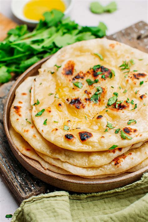 Homemade Naan Bread (Restaurant-Style!) - Full of Plants - Karinokada