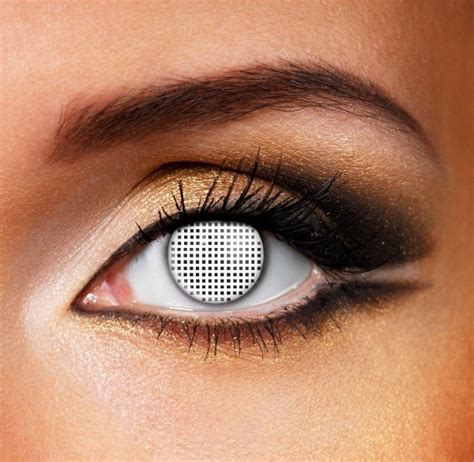 Mesh contact lenses - Pair of lenses for demons or Aliens lenses