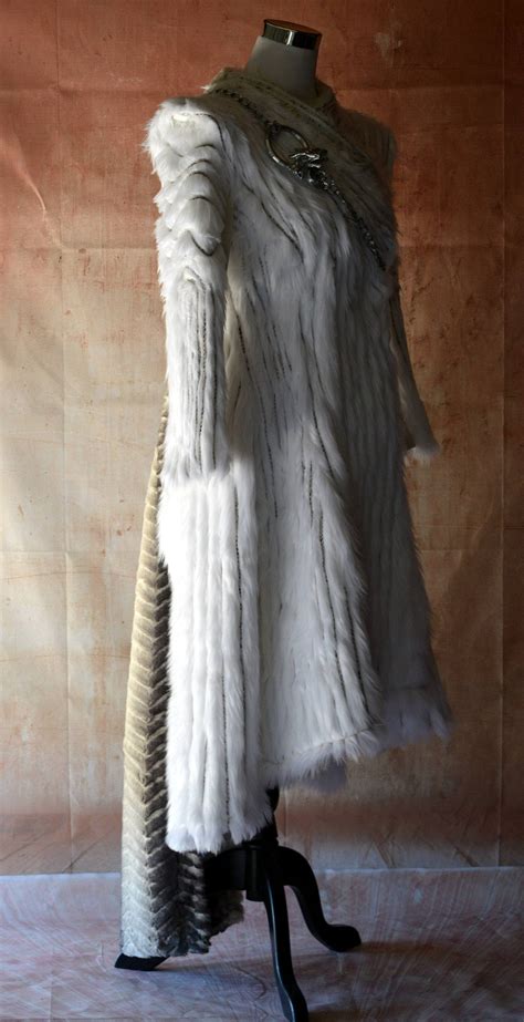 Daenerys Fur coat Targaryen Games of Throne season 7 fur | Etsy