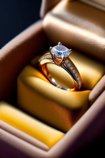 premium ai image ring engagement ring necklace