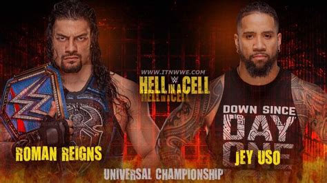 Roman Reigns vs Jey Uso Announced for Hell in a Cell 2020 - ITN WWE