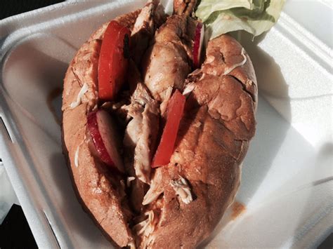 Salvadoran Panes con Pollo Sandwich at Abi’s Cafe – Heavy Table