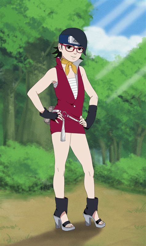sarada outfit boruto chapter   nohealsfoyou  deviantart