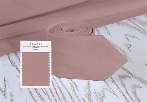 Dusty Rose AZAZIE Tie Men's Skinny Tie Groomsmen Necktie Special Order