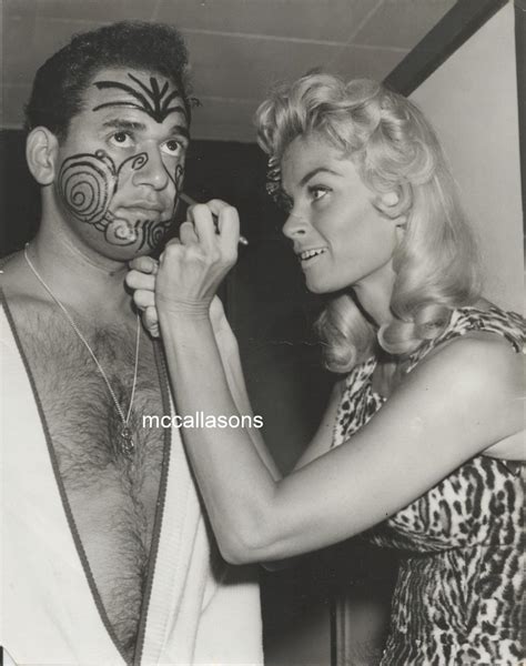 IRISH MCCALLA (SHEENA) ORIGINAL 8X10 1950'S PHOTO WITH SINGER JOHNNY
