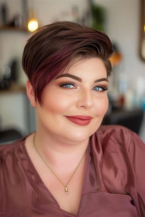 Best plus size double chin round face medium length hairstyles 8