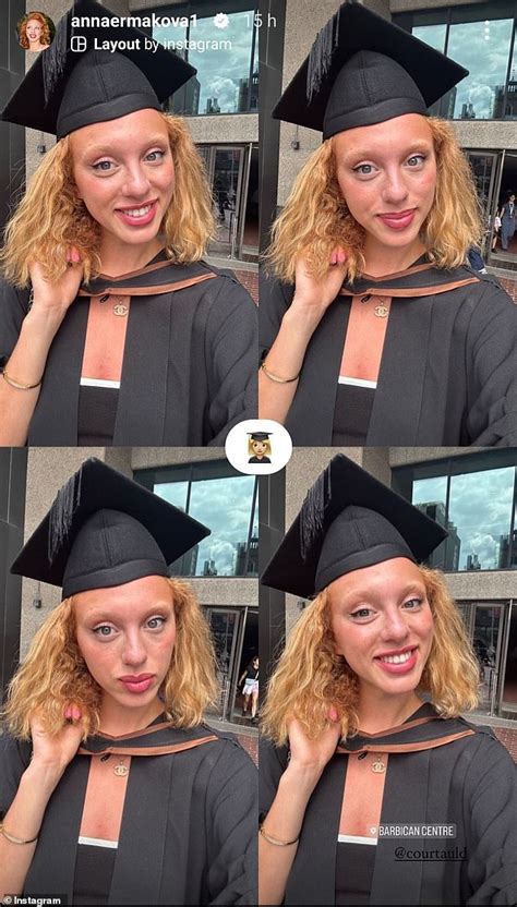 boris beckers model daughter anna ermakova graduates  university