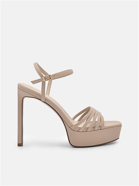 Nude Iza Platform Heel Sandals - PEDRO ID