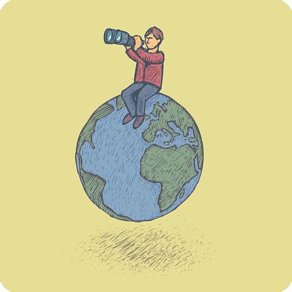 melihat jauh ilustrasi stok  gambar  analisis